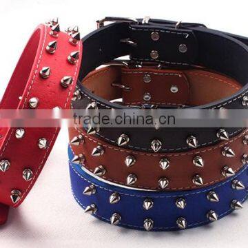 fashion rivet pet collar leather dog collar