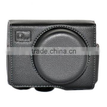 JJC camera bag PU Leather Case for SONY RX100 Black dslr camera