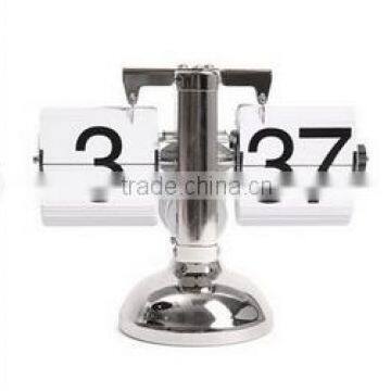 Balance Shaped Metal Auto Flip Down Clock Desktop Decorative Clock With Single Holder photo-6