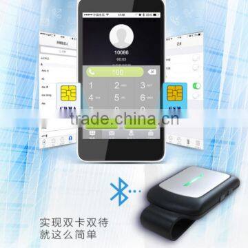 Bluetooth Dual SIM Card Expanding Adapter for IPhone Dual Sim Standby photo-3