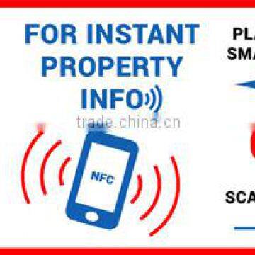 Interactive Real Estate Sign for Open House / QR Code / NFC Tag Post eTicketing