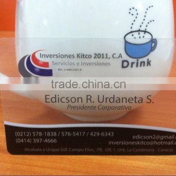 plastic clear business visiting card