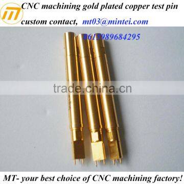 Custom Precision CNC Machining Gold plated Test Pin