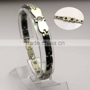 butterfly-knot stainless steel single color bangles from china