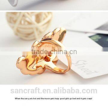 Exaggerated Kundan Ladies Finger Gold Design Fashion Ring Finger Rings Photos photo-2