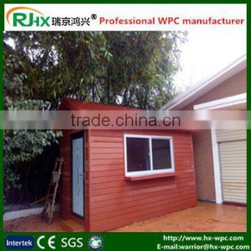 Wood plastic composite prefab house/Prefab house made by eco-friendly wpc material