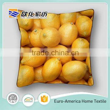 100% Cotton Strawberry Fruit Design Digital Printing Rest Home Car Pillow Cushion photo-2