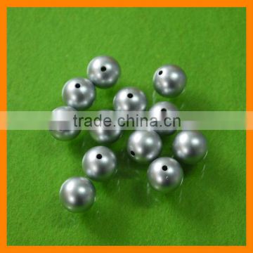 Silver Round Imitation Pearl