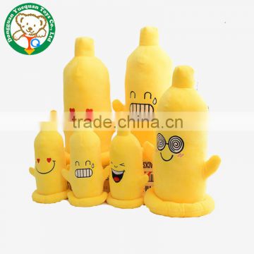 OEM factory cute barious emoji soft plush sex toy. stuffed plush sex condom