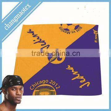 promotional customized design cotton square bandana