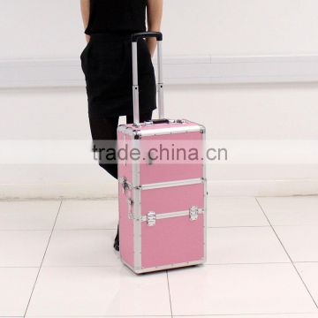 Cosmetic Boxes Hairdressing Make up Vanity Case Trolley Beauty Makeup Nail Art case