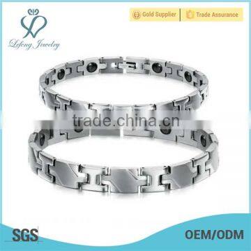 Magnetic health care titanium couple bracelets,nice bracelets gifts for lover