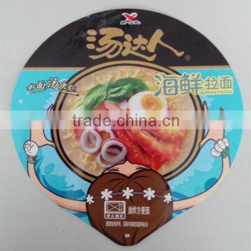 die cut instant noodles lid