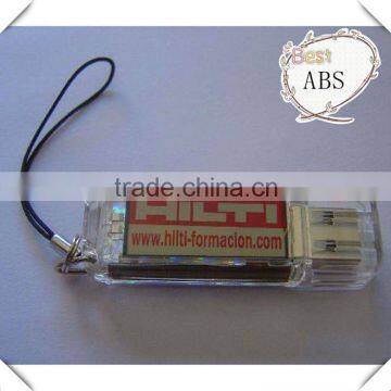 clear USB flash memory stick
