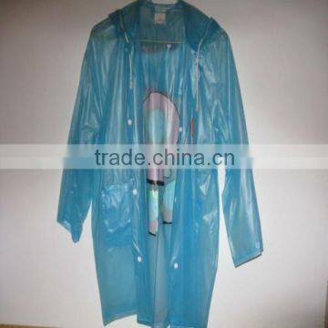 Outdoor waterproof pe raincoat
