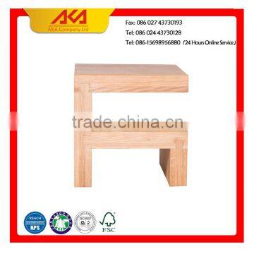 Small Wooden Stool AKA Natural (Word F Wooden Bench) European Style