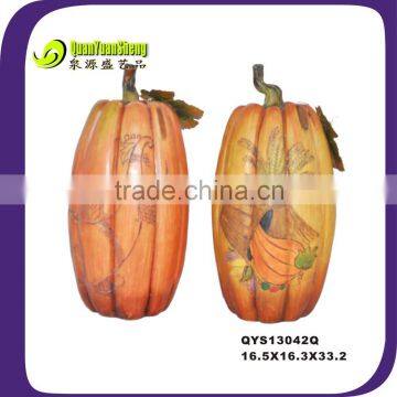 2014 thanksgiving crafts resin antique pumpkin manufacture