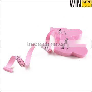 1.5meters Fiberglass Company Logo Design Lock Medical Waist Tape Measure Pink Mini Retractable