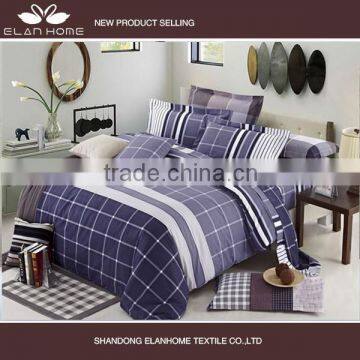 100% Cotton Checked Bedding Set