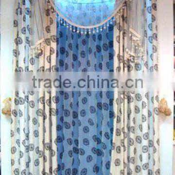 new style 100% polyester beautiful curtain restaurant