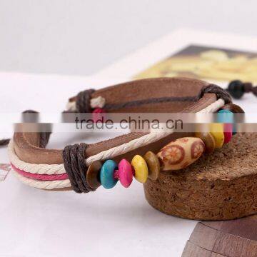 Leather braided new fashion bracelet unisex bracelet