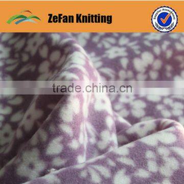 Printed polar fleece fabircs for garment