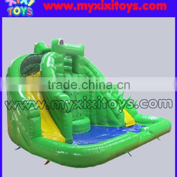 xixi toys commercial inflatable pool wet slide for toddlers