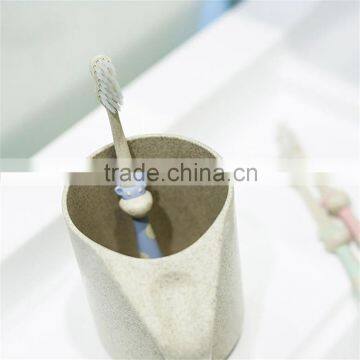 Wheat Straw Non-toxic Wholesale Kid Toothbrush Child Toothbrush Baby Toothbrush Quality Choice photo-3