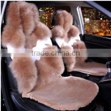 New Sheepskin fur auto seat cushion winter car back seat cover chair cushion