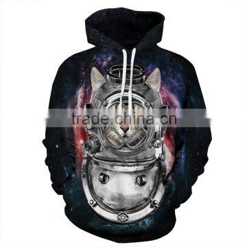 brand cheap men custom Fashion 3D printing hoodies