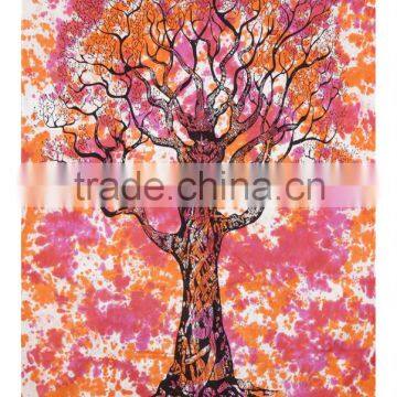 Tree Of Life Tapestry Mandala Wall Hanging Indian designer colorful design cotton wall decor tapestry