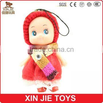 meet EN71 standard plush doll pendant 5inch lovely doll type plush keychain eco-friendly plush material keychain toys