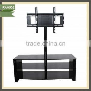 Aluminium Tempered Glass Plasma TV Stand Made in China RAV502