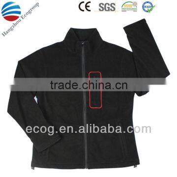 100% microfiber fleece men jacket with customized logo. 2015 NEW!