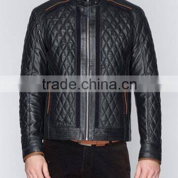 Genuine Blue Leather Jacket