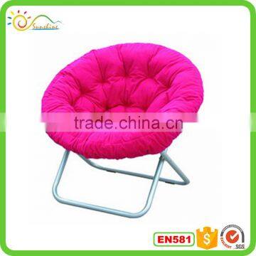 Red chair folding moon bedroom round dorm furniture padded living seat