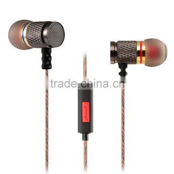 New KZ-ED2 Professional In-Ear Earphone 7MM Anti-noise Microphone Metal Heavy Enthusiast Bass Sound Music Headset