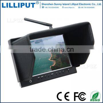 7 inch FPV Monitor With Built-in 5.8GHz Wireless AV Receiver No Blue Screen