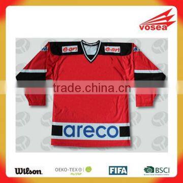 2015 New Design Product 100% Polyester Popular Ice Hockey Jersey