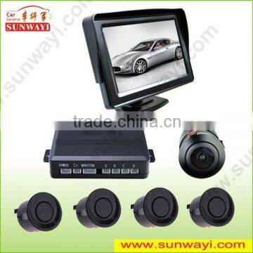 Cheap price 4.3 inch smart car parking system LED interior mirror parking sensor