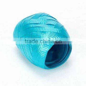 HOT SALE ! 10 Meters Turquoise Crimped Ballon Poly Ribbon Egg