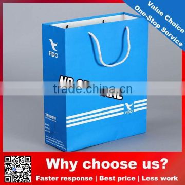 Top Quality cheap Promotional Printed bule recycle Kraft Paper Bag