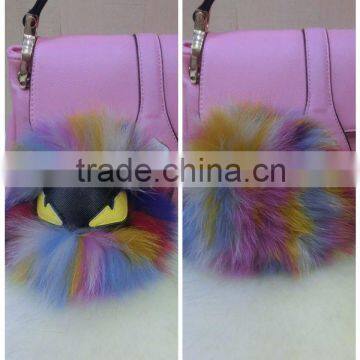 2015 Real Fox Fur Keychain For Bag Accessories Keychain / Fox Fur Ball Keychain photo-5