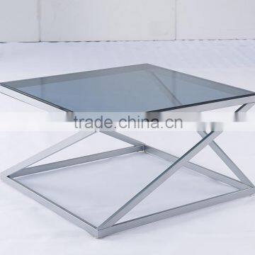 square glass table for livingroom