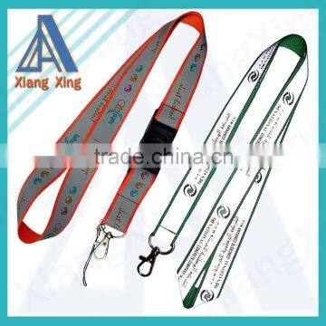 Hot hot selling Symbolic leding designer Silk screen printed cheap reflective lanyard