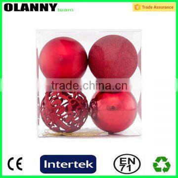 cheap durable customized clear plastic christmas balls