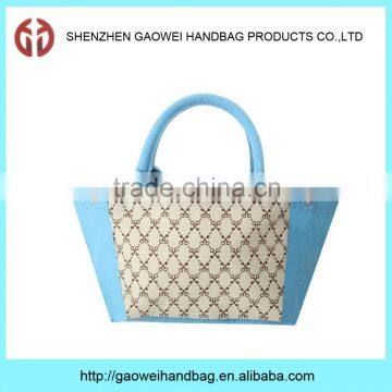 Hot sale ladies fashion canvas lunch bag for office