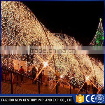 holiday decoration waterproof fiber optic waterfall light curtain