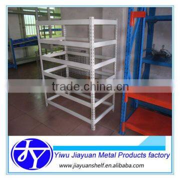 hot sale light duty simple botless shelving with steel panel