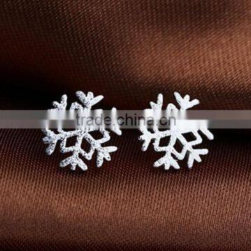 Fashion Crystal Rhinestone Snowflake Star Ear Stud Earrings Wedding Bridal Gifts